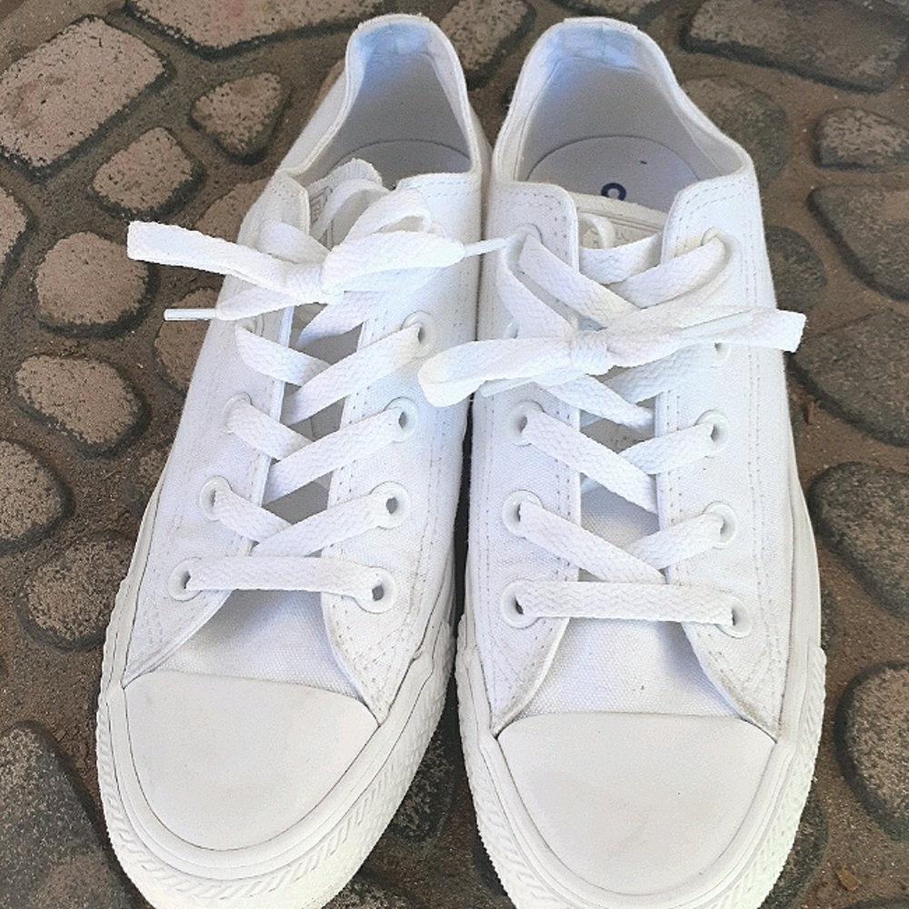 All white converse